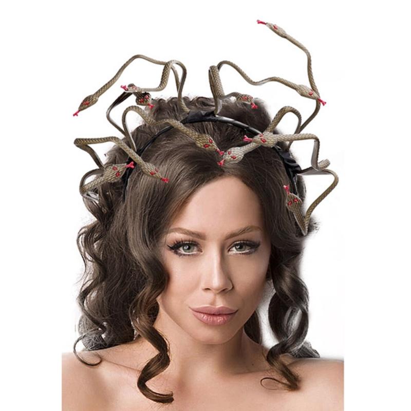Medusa Cosplay Costume Snake Shape Headwear Role for Play Party Masquerade Supplies Carnival Halloween Dress-up HeadPiec