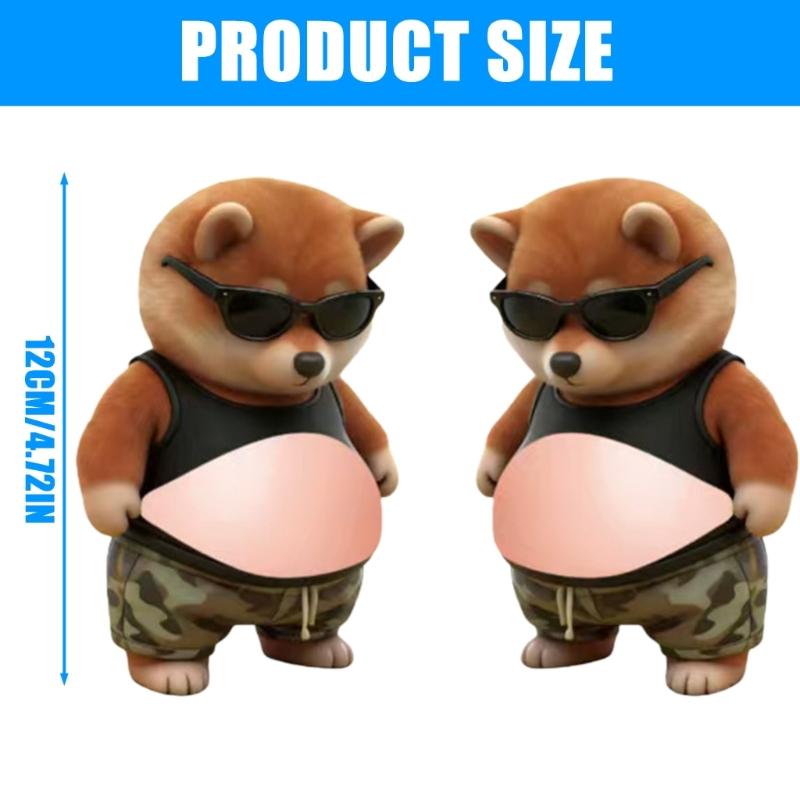 Cute Horse Shape Sticky Stickers Decal For Cars Stress Relieving Toy And Door Stoppers With Relaxation Fun Design 2pcs
