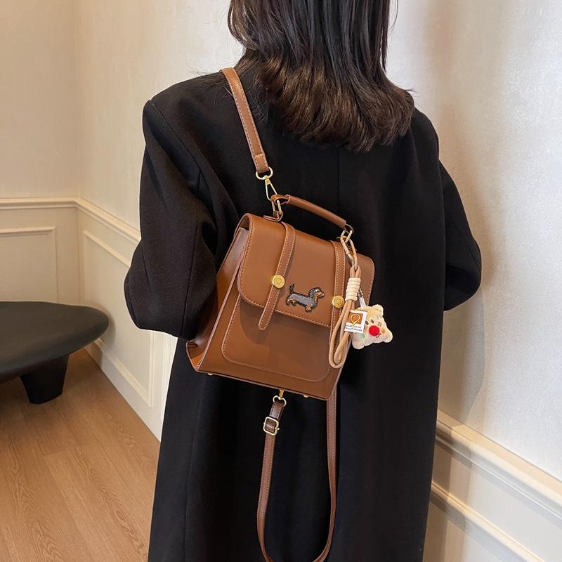 Bag women's new high-value backpack women's 2025 women's contrasting color student bag travel crossbody small backpack