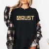 Rust Gra Wideo Koszulka Unisex Zniszczone Logo Odzież Survivalowa Koszulka Ubrania Graficzna Koszulka z Krótkim Rękawem Unisex Damskie Na Wszystkie Pory Roku