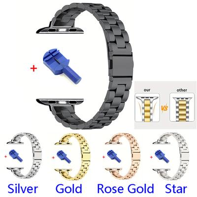 Řemínek z nerezové oceli pro řemínek Apple Watch 38 mm 40 mm 41 mm Řemínek k hodinkám 42 mm 44 mm 45 mm 49 mm Náramek Sportovní kovový řemínek na hodinky IWatch 8 7 SE 6 5 4 3 2 1