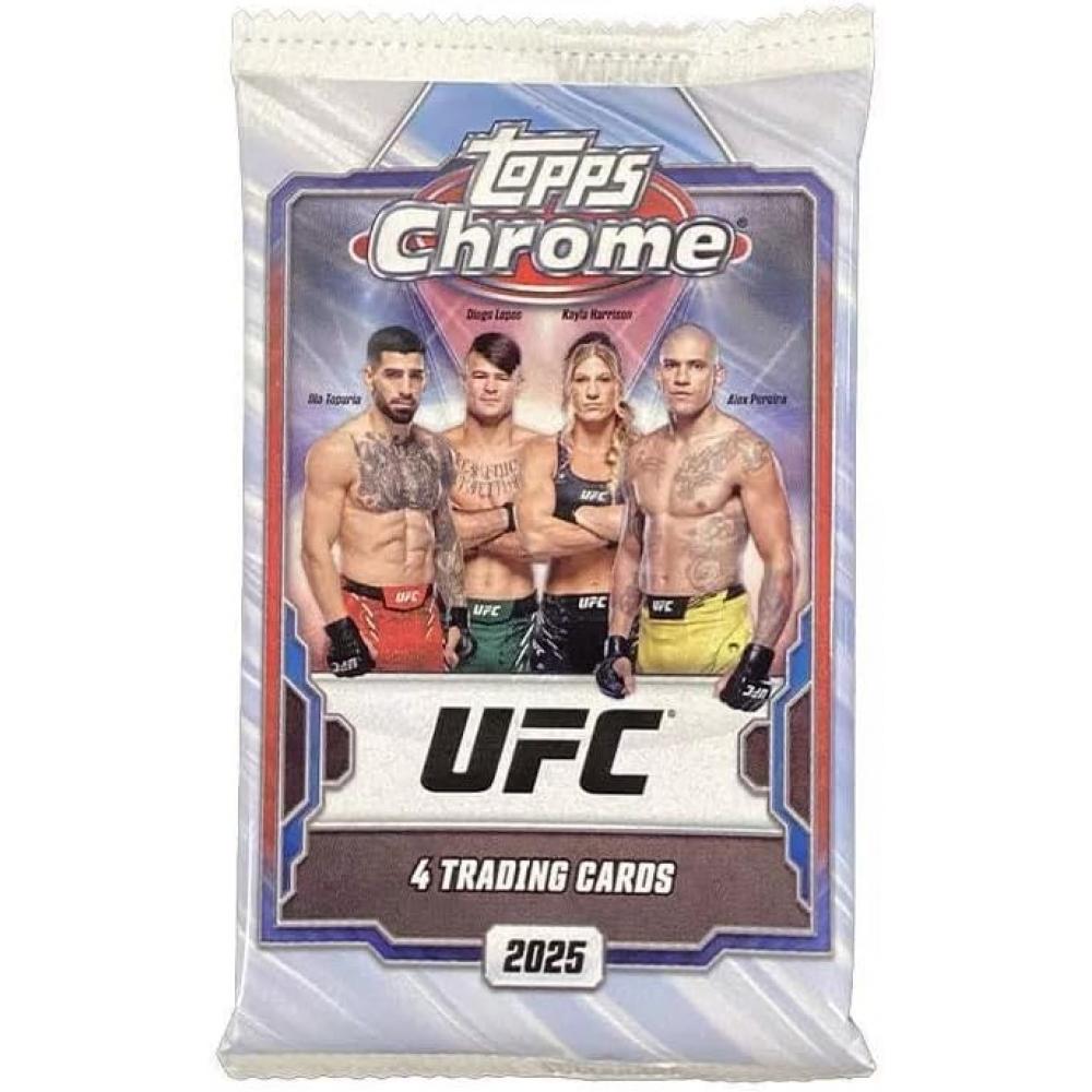 Topps 2025 Chrome Ufc Trading Card Value Blaster Box