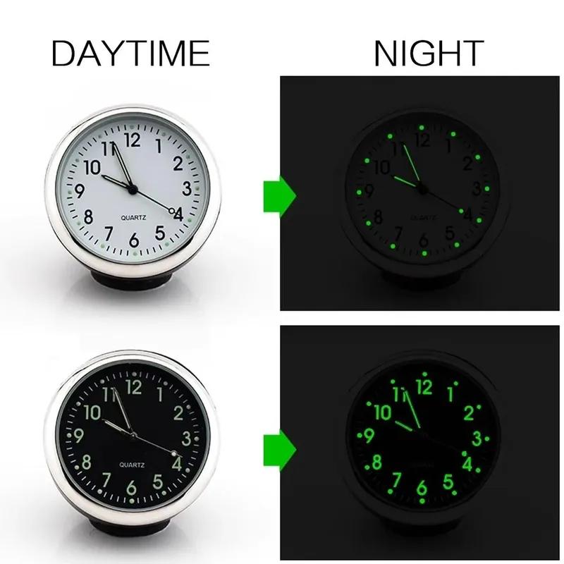 Universal 40mm Car Clock Electronic Quartz Watch Dashboard Decoration Air Vent Accessories for Vehicles