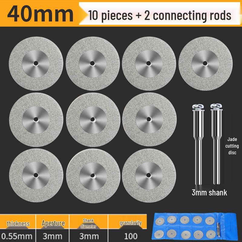 High-Speed Steel Circular Saw Blade Set for Wood, Plastic & Metal - Miniature Size for Hand Drills & Electric Grinders