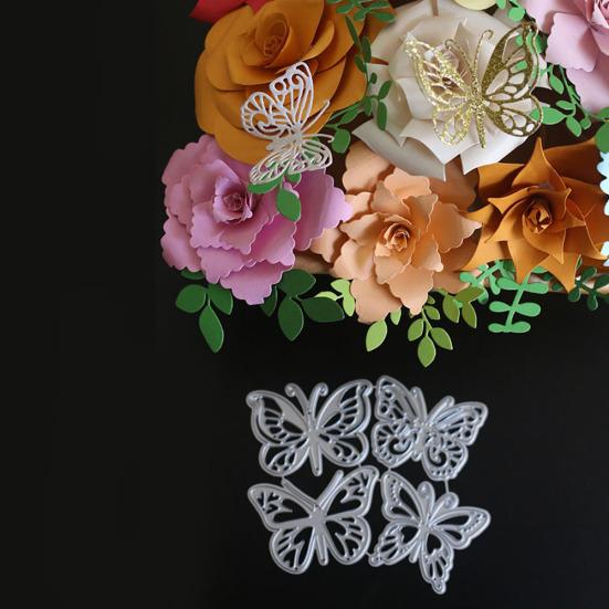 Butterfly Flower Metal Cutting Die for DIY Scrapbooking Album Craft Project