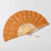 Lace Folding Fan with Tassel Hollow Ribs Vintage European Dance Performance Party Photo Props Portable Summer Hand Held Fan Women Girls Gift