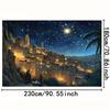 2D Nativity Scene Bethlehem Backdrop Christmas Photography Background