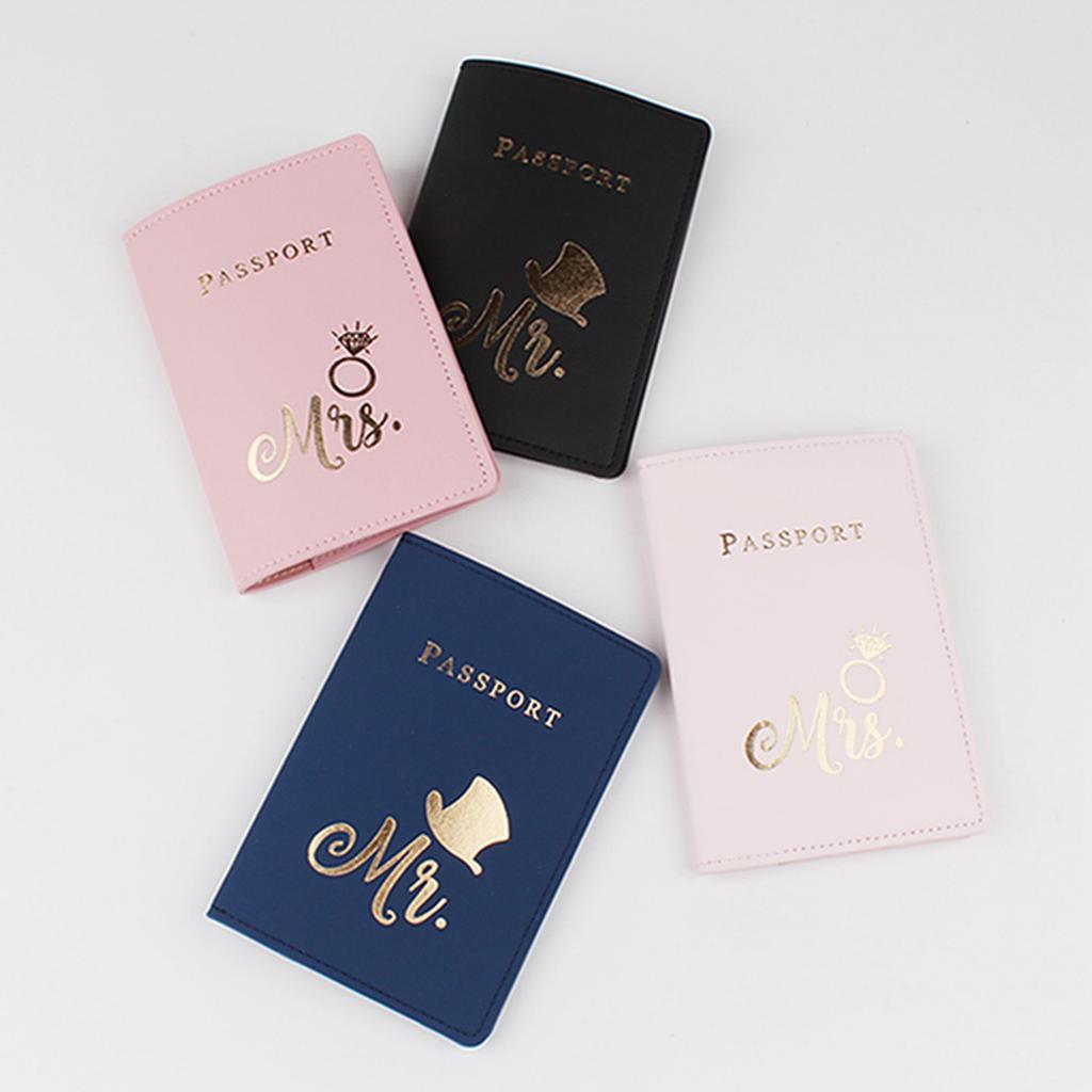 Simple Fashion Passport Cover Travel Passport Holder Wallet Gift PU Leather Card Case Cover Unisex