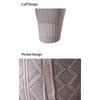 Autumn and winter new men's stand-up collar fleece sweater knitted sweater youth fashion casual cardigan jacket men