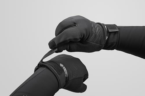 SHIMANO WINDSTOPPER Insulated Cycling Gloves, Size: M, Hand Circumference: 20.3-22.9 cm, Color: Black
