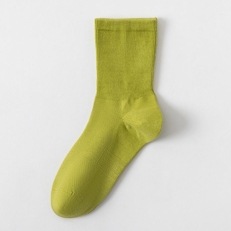 Women's Pure Cotton Loose Socks, Summer Thin Mesh Breathable Long Socks, Antibacterial and Deodorizing Postpartum Socks