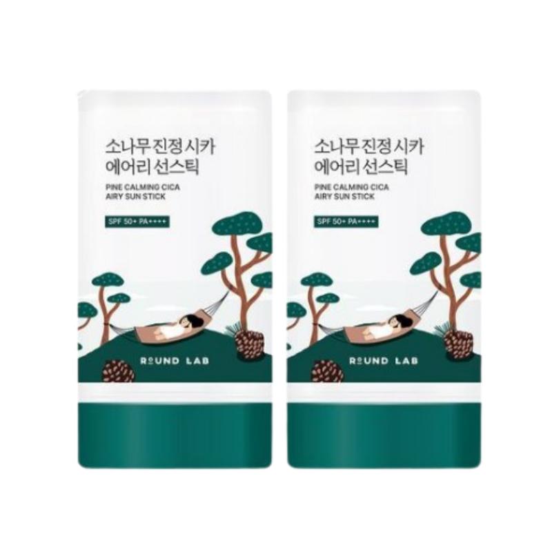 ROUND LAB Pine Cica Lekki sztyft przeciwsłoneczny SPF50+ PA++++ 19g × 2