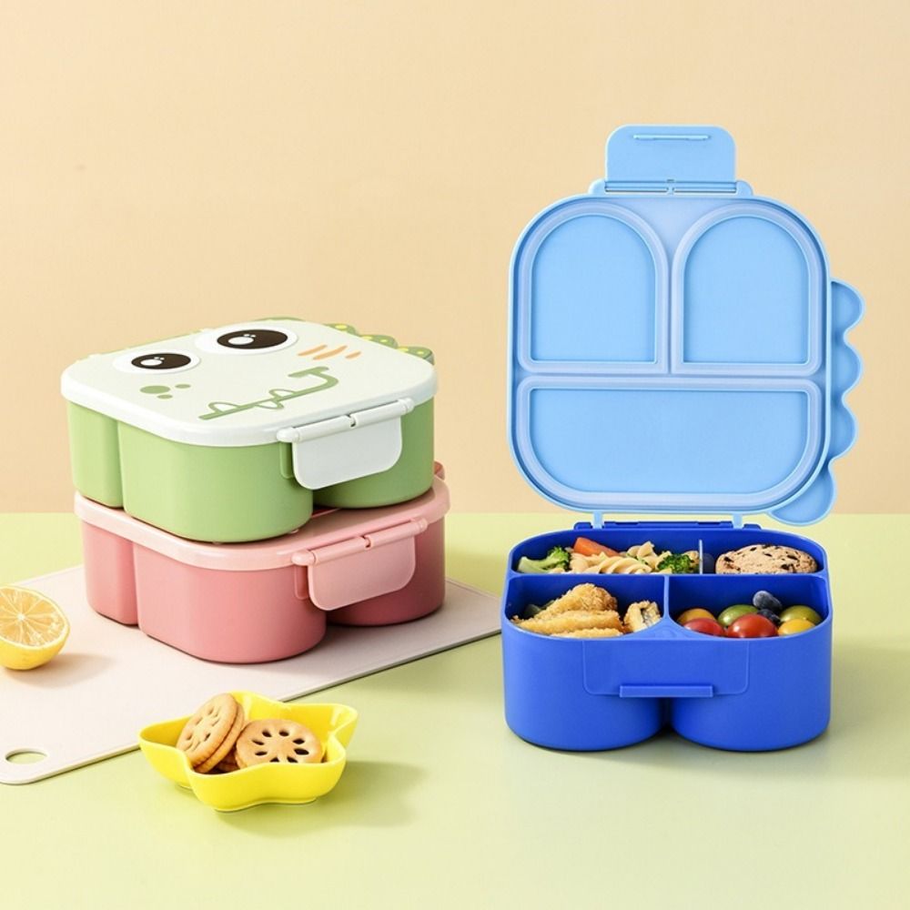 Food Container Cartoon Dinosaur Lunch Box Microwave Safe Lunch Container Food Picnic Box  Picnic