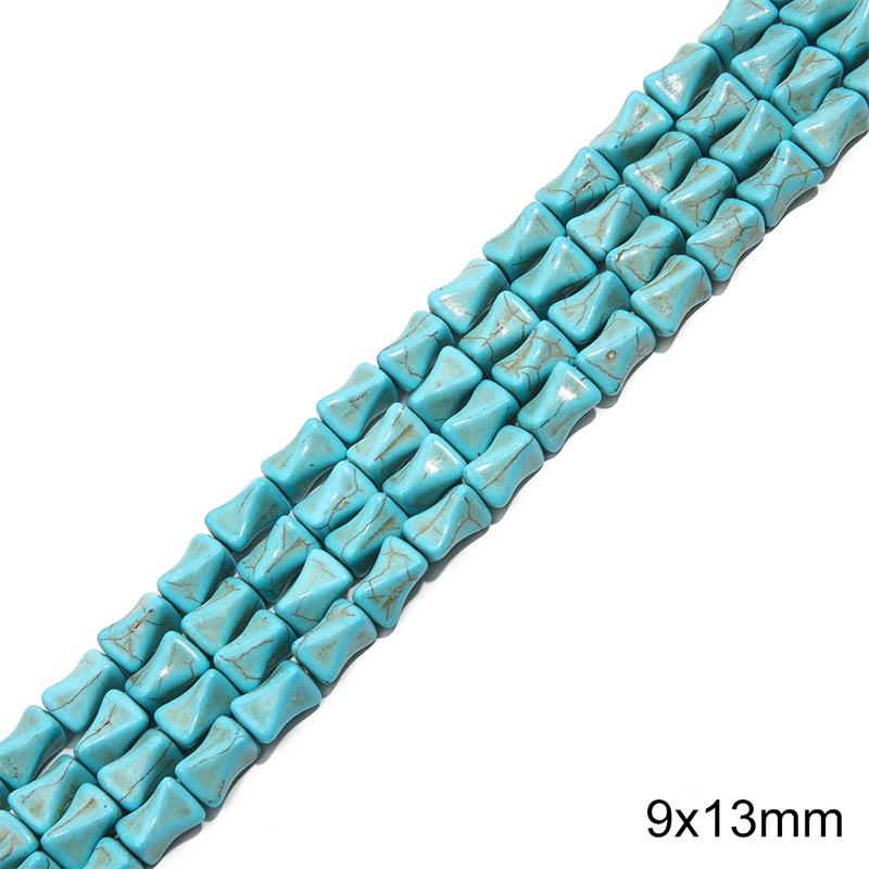 Synthetic Blue Turquoise Round Loose Beads for DIY Jewelry Accessories - Bracelets, Necklaces, Pendants