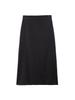 Women's Black A-line High Waist Skirt - Spring/Autumn 2026 Chic Petite Design