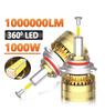 Big Power Super Bright 360 Degree LED Headlight Bulbs Long Life HB3(9005) LED for Car Headlamp Lights,2pcs.