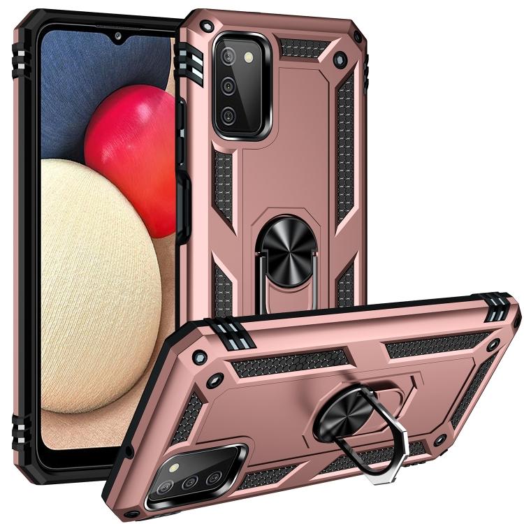 For Samsung Galaxy A03s US Version Shockproof TPU + PC Phone Case with Holder