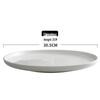 Gold-Rimmed Rectangular Ceramic Dessert and Sushi Plate