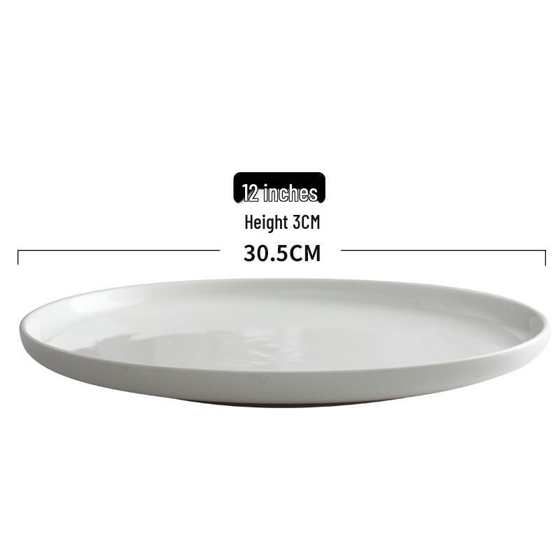 Gold-Rimmed Rectangular Ceramic Dessert and Sushi Plate