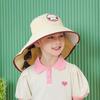1131 children's hat summer boy girl outdoor empty top sunscreen hat big brim shawl sunshade bucket hat
