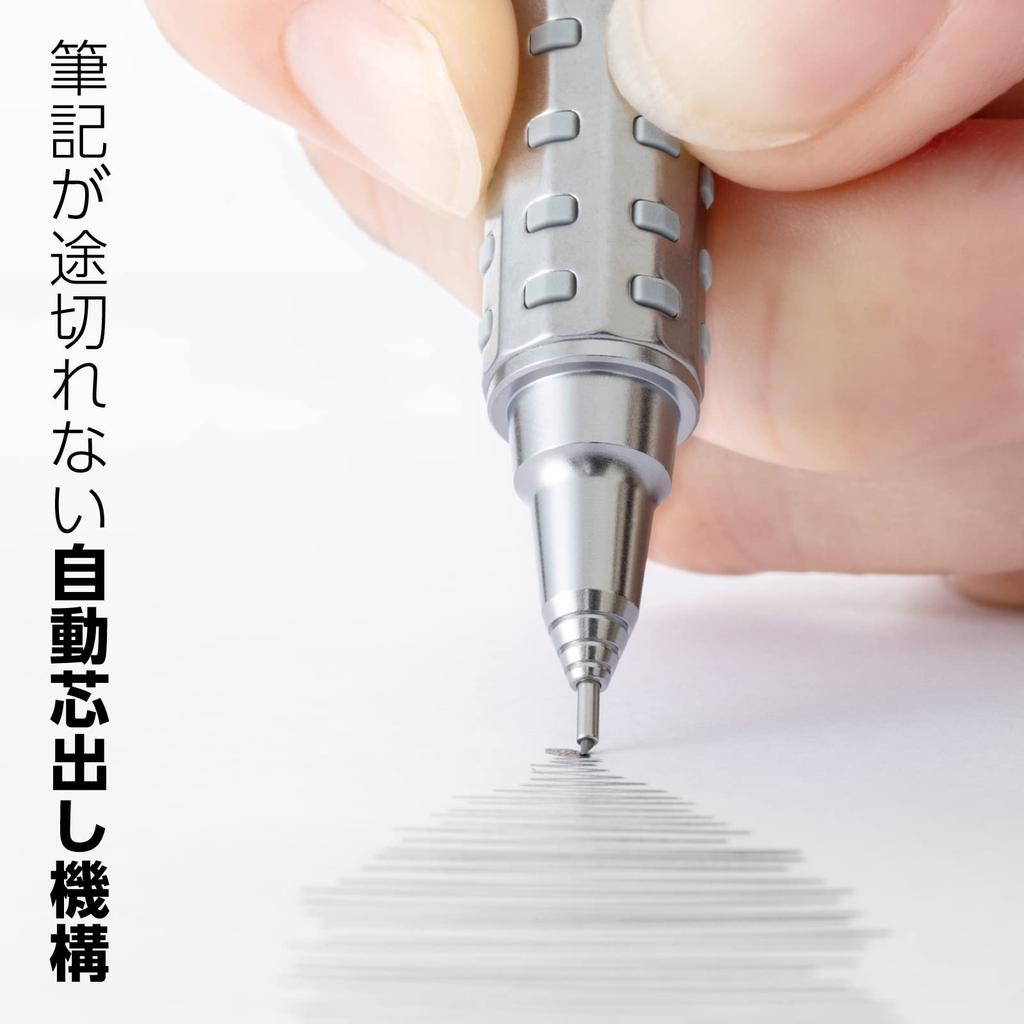 Pentel Orenz AT Mechanical Pencil, 0.5mm, Silver, XPP2005-Z