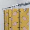 Adorable Pink Green Pears Yellow Shower Curtain Bathroom Decor Home Decoration Waterproof Fabric Print For Bathrooms