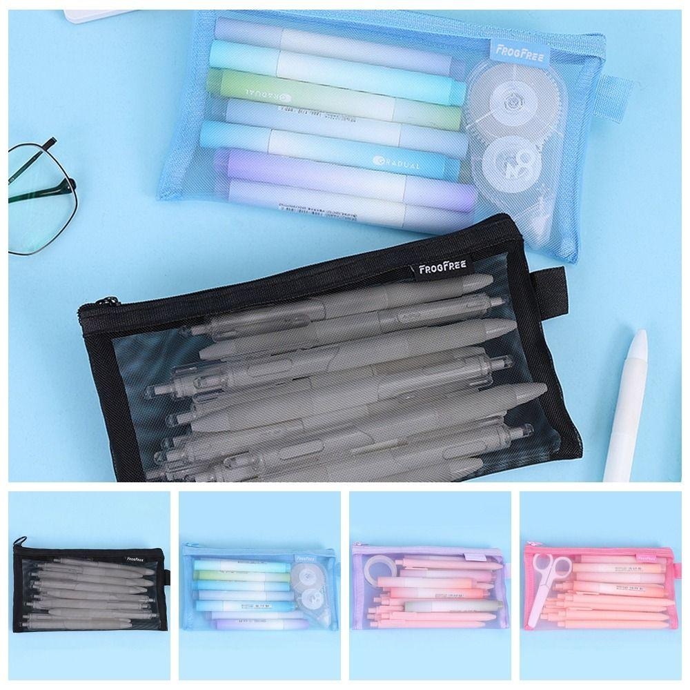 Korean Version Net Pen Bag Ins Stationery Storage Bag Stationery Gifts Pencil Bag Student
