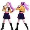 Super Star Singer Dancer Party Dress Up Costume For Children Girls Halloween Christmas Birthday Gifts Role Play Cosplay Suit