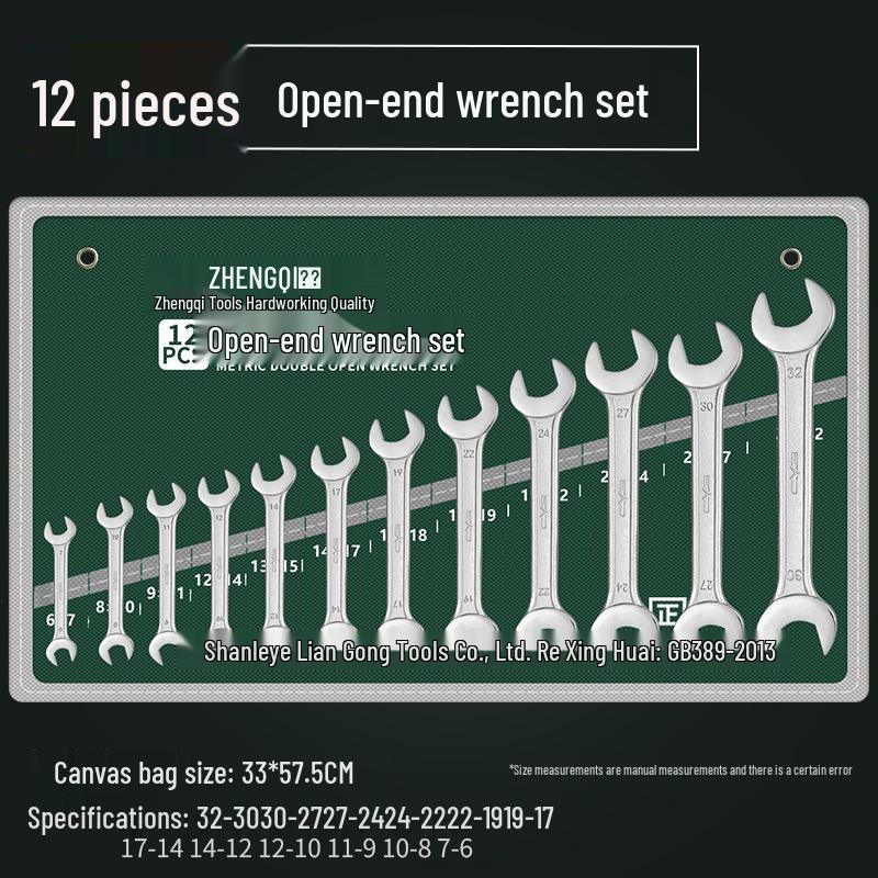 Multifunktionales 24-teiliges Doppelmaulschlüssel-Set für schnelle Autoreparaturen – Universelles mattes Doppelmaulschlüssel-Werkzeugset