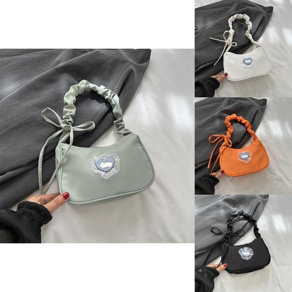 Trendy Canvas Shoulder Bag For Women 2023 Fall Fashion Retro Underarm Bag Street Style