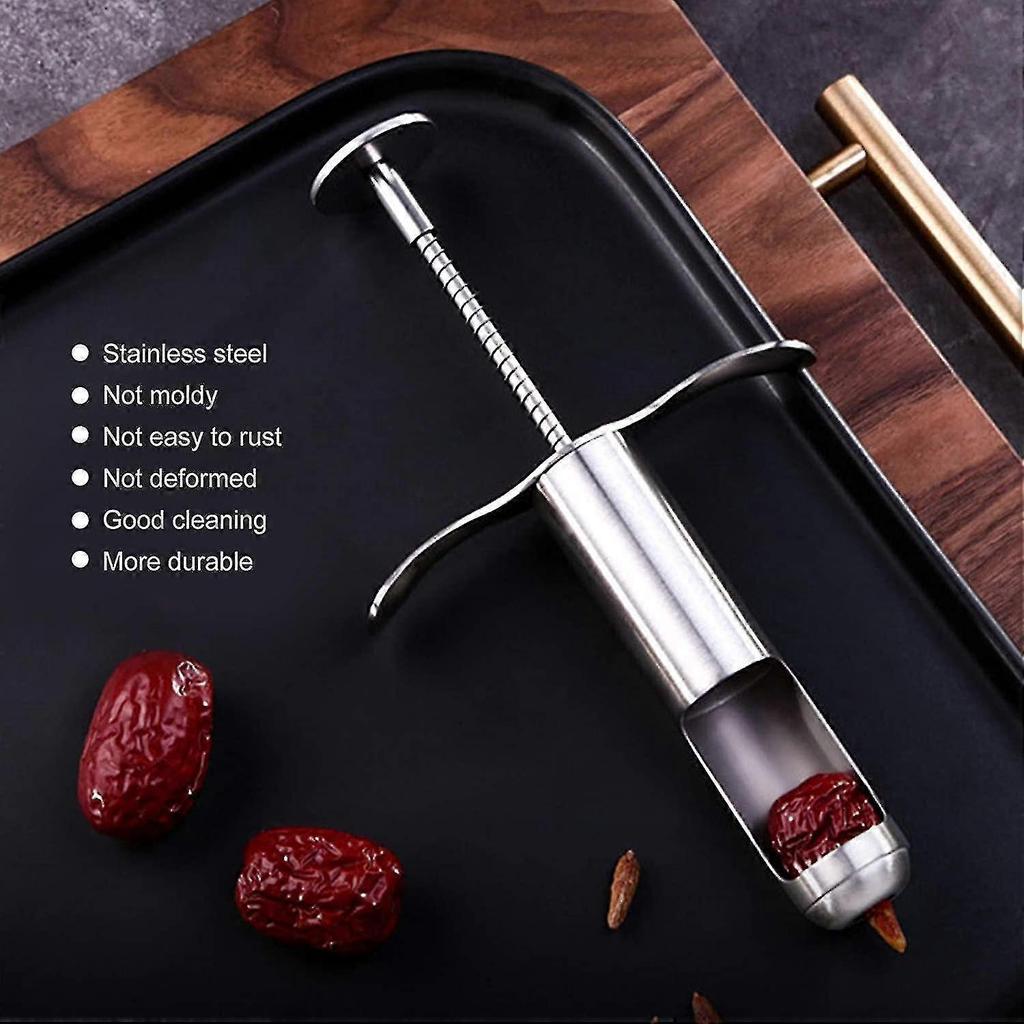 Stainless Steel Fruit Core Remover Tool Compatible With Red Dates Hawthorn Grape Kitchen Gadgets 1PC