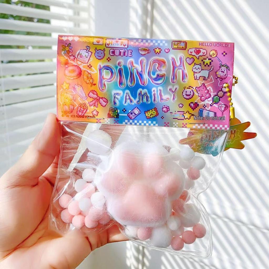 Super Soft Plush Cat Claw Blind Bag: Music Pinch Decompression Toy