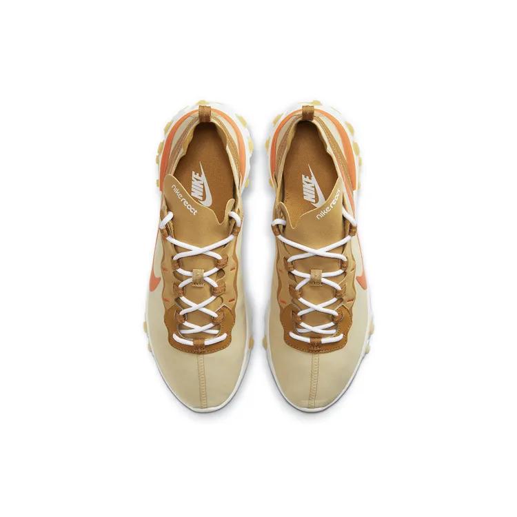 Nike React Element 55 'Club Gold' (Unisex) Team Gold / Sail / Club Gold / Bright Orange Running Shoes CZ3595 781
