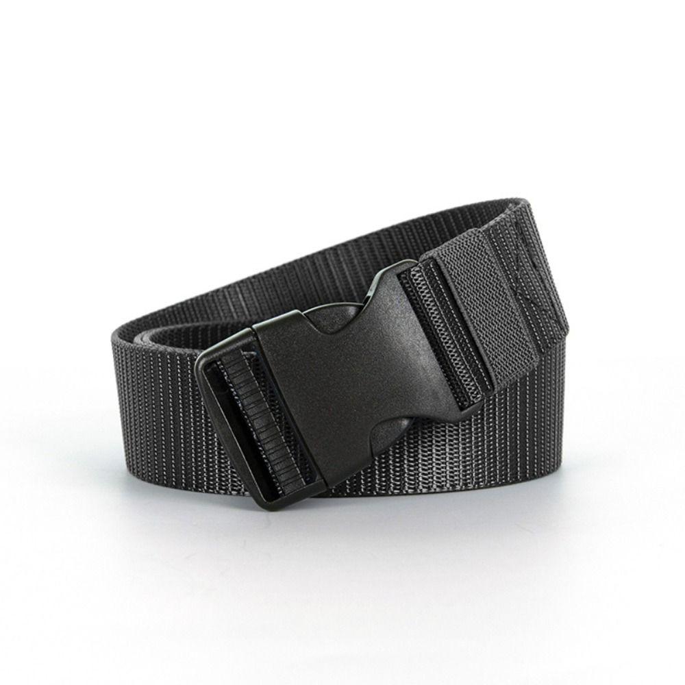 Quick Release Plastic Buckle Waistband Luxury Brand Design Weave Waist Band Fashion Canvas Strap