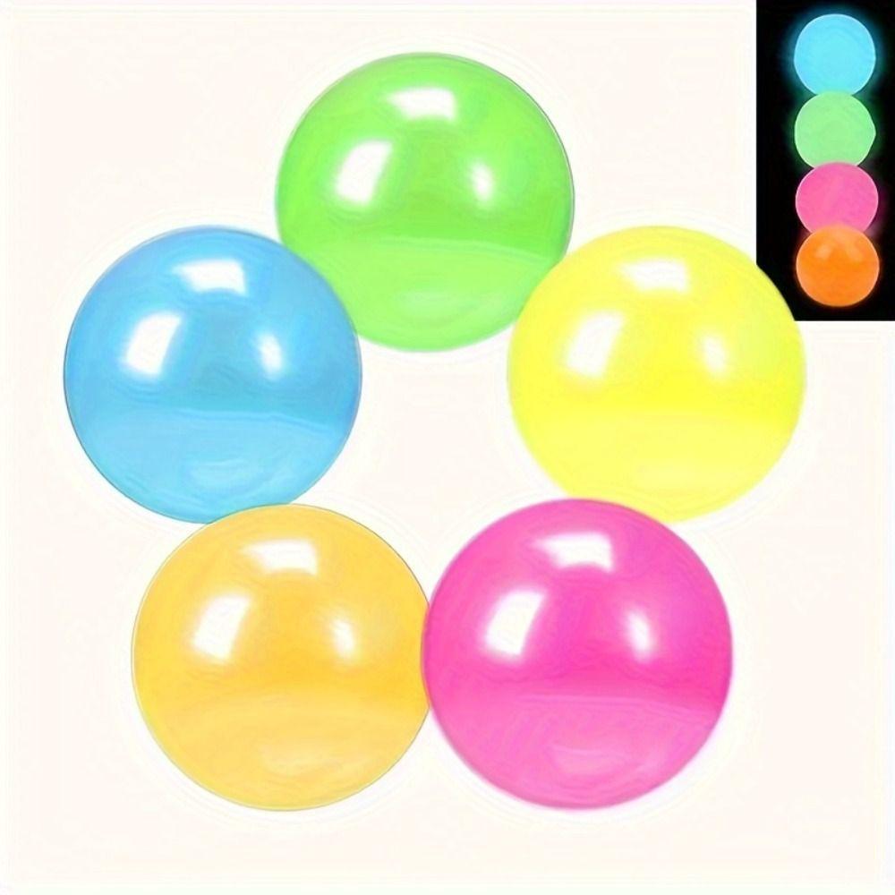 2Pcs Relax Glow In The Dark Squeeze Balls Sticky Maltose Fidget Toys Holiday Gifts