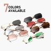 Vintage Photochromic Square Y2K Sunglasses Rectangle Retro Metal Frame Sun Glasses Fashion Women Luxury Eyewear Men UV400
