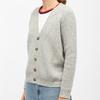 Mottled Grey Wool Vest Shell Buttons Maeve Woman LA PETITE ETOILE