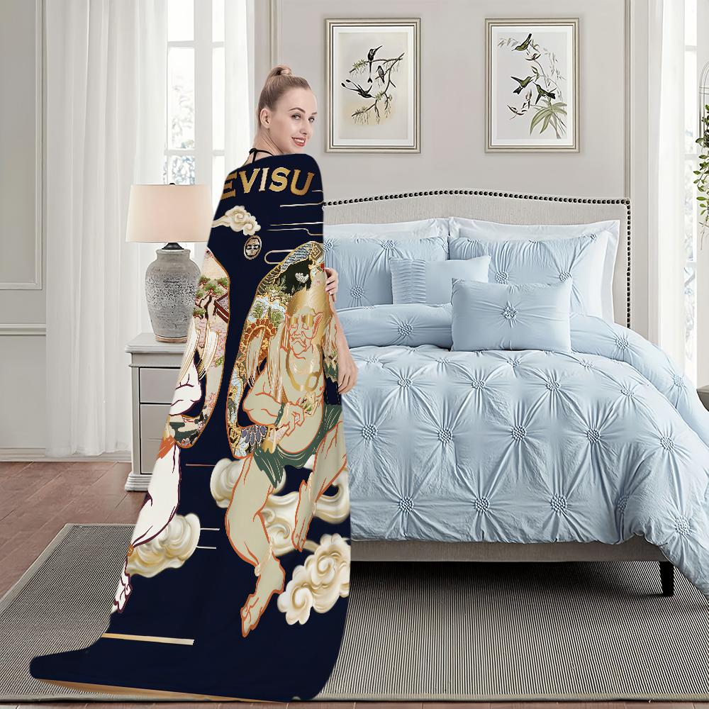 Fashion Blanket Brand Plush Nap Sofa rug for Living Room E-Evisu-s Warm Office Bedroom Birthday Home Travel Kid Gifts