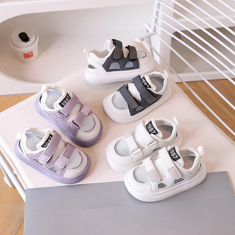 Summer New Baby Sandals for Boys Girls Anti-slippery Breathable Mesh Toddler Beach Shoes Hollowed-out Infant Anti-kick 1-3years