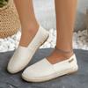 Damen Ballerinas 2024 Frühling Sommer Neu Leichte Slipper Canvas Schuhe Frau Geschlossene Zehe Rutschfest Bequeme Freizeit Sneaker