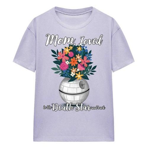Star Wars Womens/Ladies Mom Loved To The Death Star Mothers Day T-Shirt