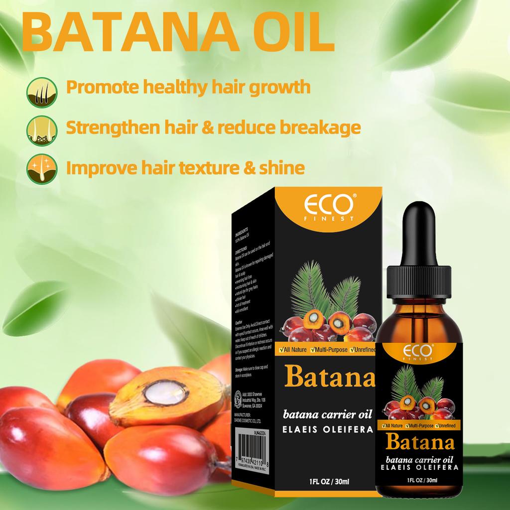 Trattamento Capelli all'Olio di Batana 30ml - Estratto Vegetale Ripara Capelli Danneggiati Anti-Caduta Capelli Olio Nutriente per Capelli Forti e Lisci meno