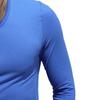 Lässiges T-Shirt mit O-Ausschnitt, langen Ärmeln und schlankem Schnitt, Sportoberteil für Outdoor
