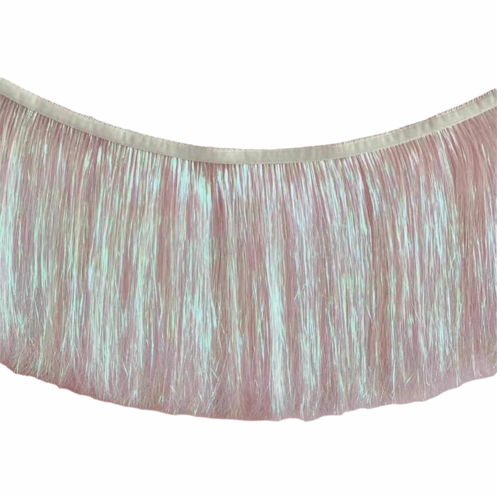 Multicolor Drizzle Garland Encryption Metallic Tinsel Tassel String Background Ornament Thickening Metallic Foil Fringe