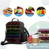 Liebe Wort und Herzen Lunchbox Isolierte Mahlzeitentasche Progress Lgbt Pride Symbol Lunchtasche Lebensmittelbehälter für Schule Reise Picknick