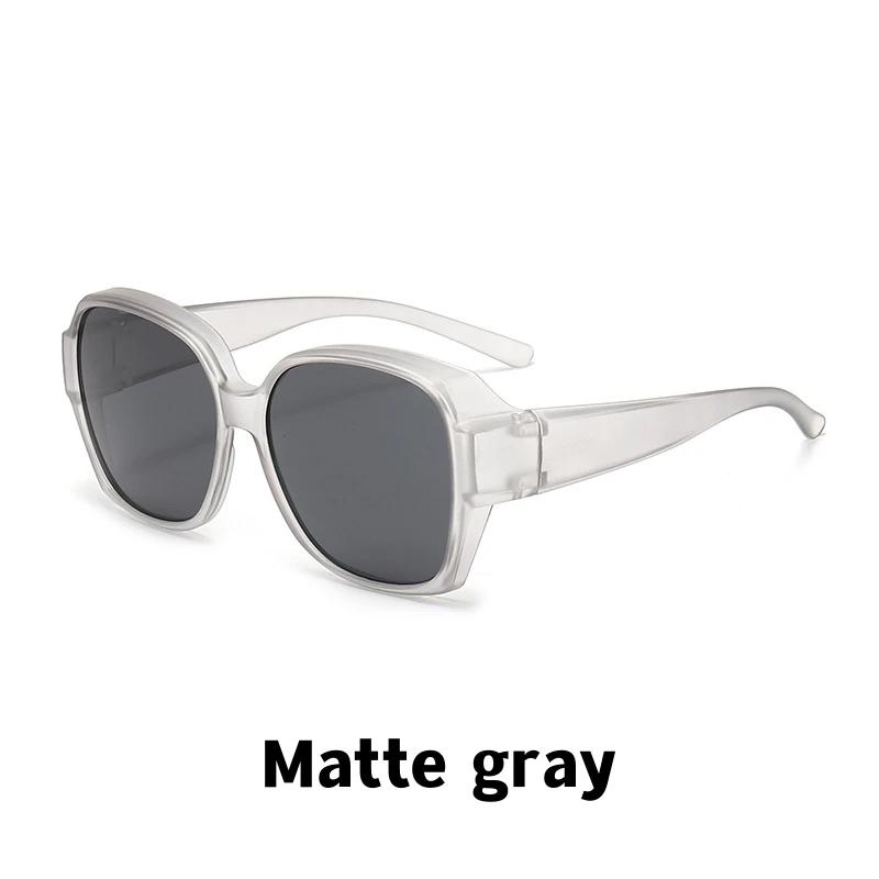 Fashion Round Polarized Sunglasses Cover Over Myopia Prescription Glasses Portable Men Women Vintage Fishing Driving Eyewear