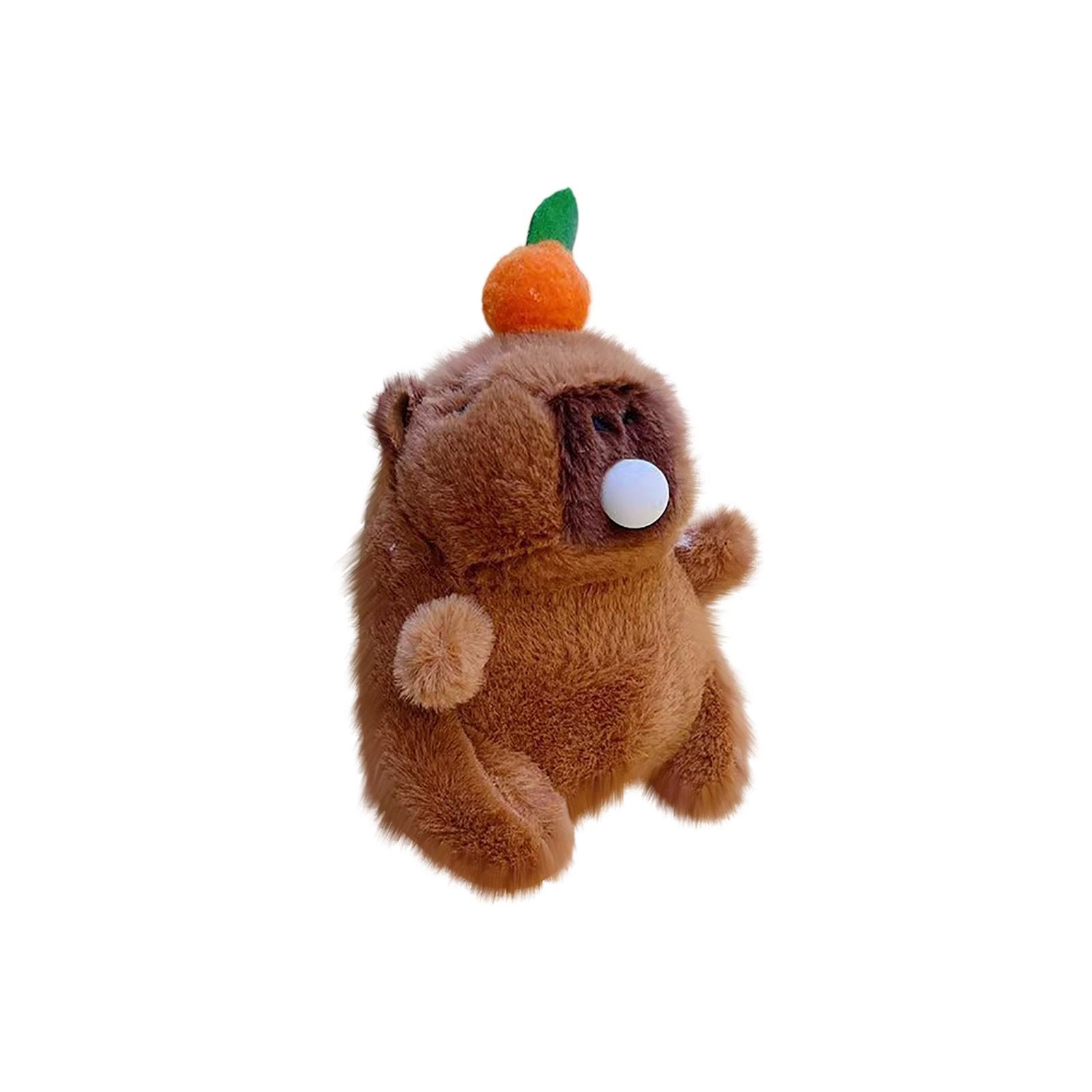 

Plush Doll Bee Dolphin Vibration Plush Keychain Food French Fries Capibala One Size