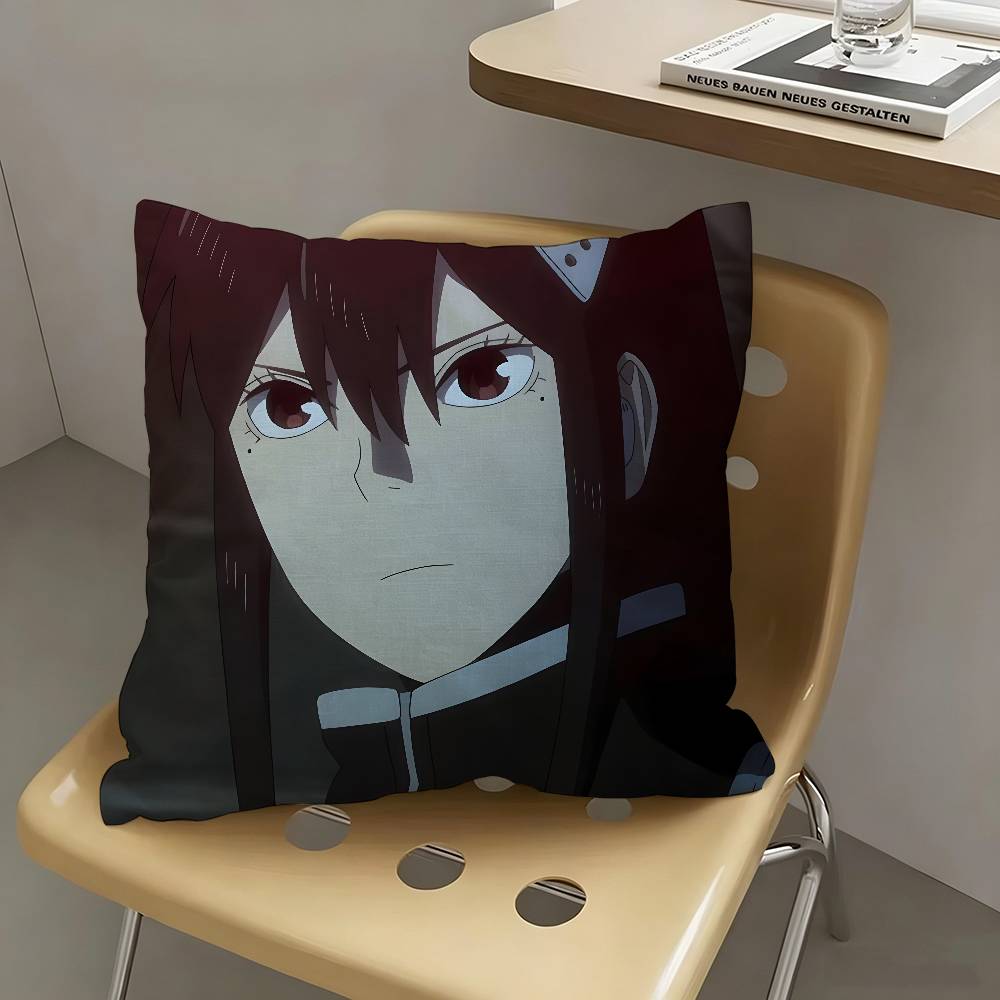 1pc Mina Ashiro Kaiju No. 8 Pillow Case Fashion Square Pillowcase Bedroom Sofa Room Ins Decoration Leisure