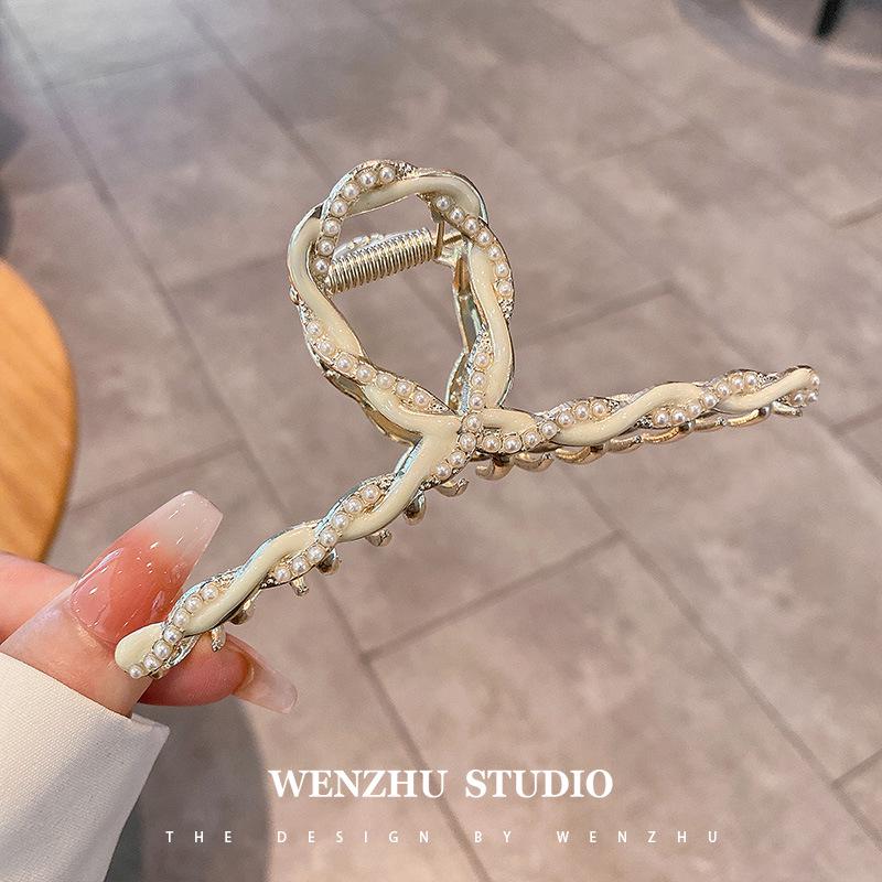 

Корейская жемчужная заколка-краб для волос для женщин 2025 – Элегантный аксессуар для волос