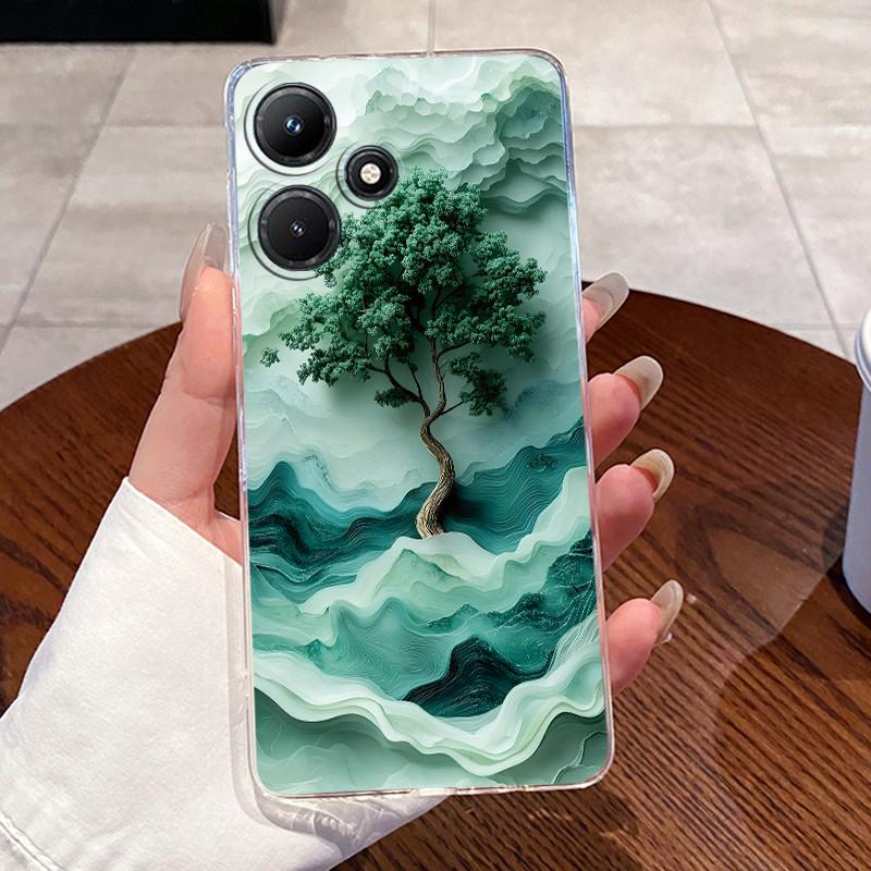 For Infinix Hot 30i 30 Play NFC Hot30 4G 5G Fundas Clear Silicone Soft TPU Jelly Back Cover Cute Rabbit Cat Dinasaur Phone Case